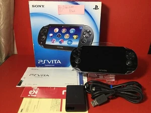 Sony PS Vita Crystal Black PCH 1000 1100 AB01 Console BOX 5 - Picture 1 of 6