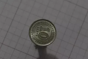 🧠🇲🇾 MALAYA BRITISH 10 CENTS 1950 GEORGE VI HIGH GRADE B63 #Z3419 - Picture 1 of 3