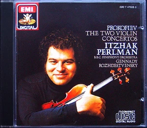 PERLMAN: PROKOFIEV Violin Concerto 1 2 ROZHDESTVENSKY CD EMI Itzhak Gennadi - Picture 1 of 1