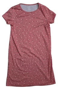 Carters Mädchen rosa Blumen Nachthemd Größe 8-10A Baumwollmischung Kurzarm Pyjama - Bild 1 von 2