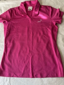 Nike Golf Dri-Fit Poloshirt Damen Small Pink PwC Bestickt Arbeit Golf S - Bild 1 von 9