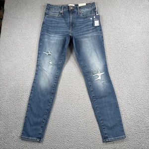 Universal Thread Jeans Womens 6 Blue High Rise Skinny Distressed Sculpts NWT - Picture 1 of 16