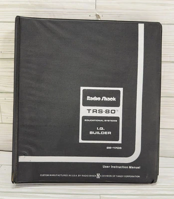 RadioShack / Tandy TRS-80 I.Q. Builder Software #26-1706 - A11 Foto 1 de 4