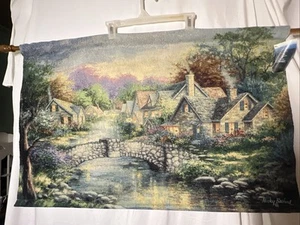 PUENTE DE PIEDRA Tapiz colgante de pared por Nicky Boehme 38x24 - Imagen 1 de 12