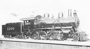 25DD887 2NDGEN NEG 1910er Jahre? LOUISVILLE & NASHVILLE RAILROAD 2-8-0 LOK #1200 - Bild 1 von 1