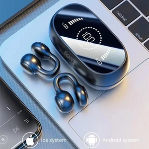 Wireless Bone Conduction Earbud Bluetooth 5.3 Noise Cancel Mic Sports for Sony - Picture 1 of 10