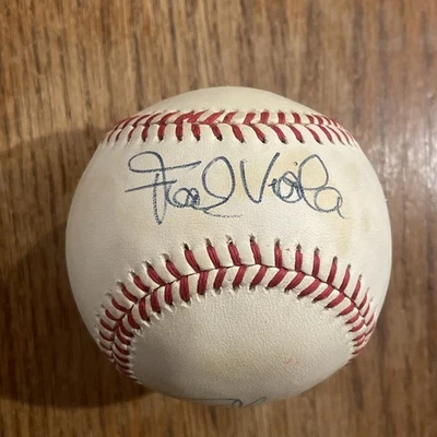 Béisbol ROMLB firmado por los Mets de Nueva York 1991 Frank Viola Howard Johnson Foto 1 de 4