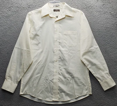 Camisa de vestir Claybrooke para hombre M bronceada sin arrugas cuello puntiagudo repelente de manchas Foto 1 de 4