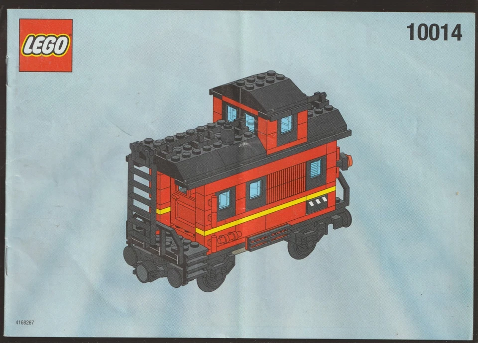 Lego My Own Train 10014 NUR Bauanleitung Zug Waggon Rot - Bild 1 von 2