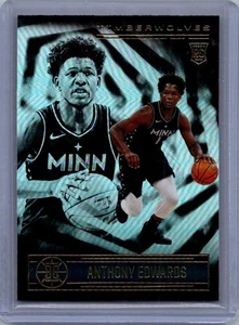 Tarjeta de novato 2020-21 Panini Illusions #152 Anthony Edwards RC Timberwolves - Imagen 1 de 2