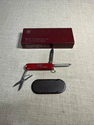 Cuchillo suizo Victorinox Red DUPONT 75 aniversario estándares de ingeniería 1987 Foto 1 de 4