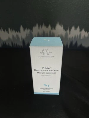 NIB DRUNK ELEPHANT F-Balm Electrolyte Waterfacial Mask 1.69 oz Full Size .. - Image 1 of 4