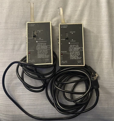 2x Texas Instruments Model UM1381 Video Modulator RF Adapter **AS-IS/FOR PARTS** - Image 1 of 2