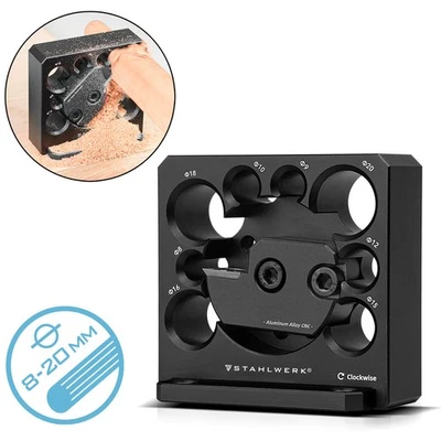 STAHLWERK Dübelmacher 8 - 20 mm Rundstabschneider Dübelhersteller Dübelschneider