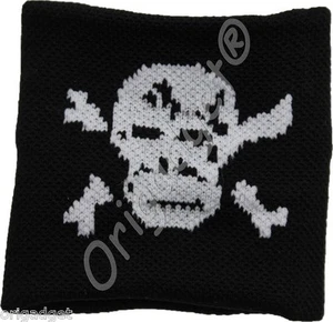 TESCHIO OSSA PIRATA POLSINO IN COTONE POLSIERA TESSUTO ELASTICIZZATO 117 - Imagen 1 de 1