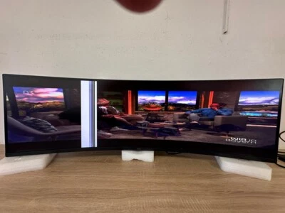 Samsung LC49RG94SSRXZG Transportschaden Panelbruch defekt Ersatzteilträger - Bild 1 von 4