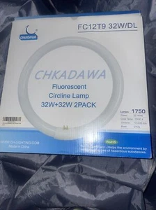 CHKADAWA FC12T9 32 Watts Circline Light Bulbs Daylight, Circular 12 Inch T9 32W - Picture 1 of 8