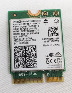 INTEL 9560NGW DUAL BAND WIRELESS-AC 9560 BLUETOOTH 5.1 WLAN KARTE G86C0007S810 - Bild 1 von 2