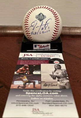 Gerardo Parra Autografiado Firmado Oficial Serie Mundial 2019 Béisbol Certificado de Autenticidad JSA Foto 1 de 2