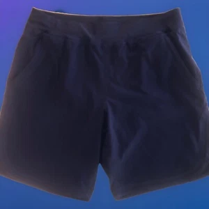 LANDS' END Pull On 9" BOARD SHORTS Swim Bottom W/ Brief Navy WOMEN'S Sz 14 NWOT - Picture 1 of 6