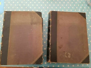 Vol 1 & 2 Shakespeare Tome 1800's Charles Knight Leather Binding illustrations - Foto 1 di 12