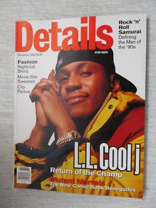 DETAILS MAGAZINE NOVEMBER 1992 L.L. COOL J MEGAN WARD MUTANT MARVELS NO LABEL - Picture 1 of 2