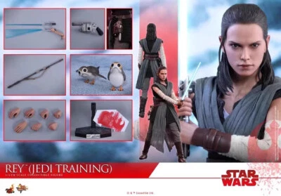 Nuevo Hot Toys MMS446 Star Wars The Last Jedi Rey (Jedi Training) Daisy Ridley Foto 1 de 4