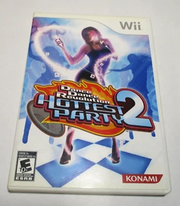 Estuche de disco manual Dance Dance Revolution Hottest Party 2 juego (Nintendo Wii 2008) - Imagen 1 de 4