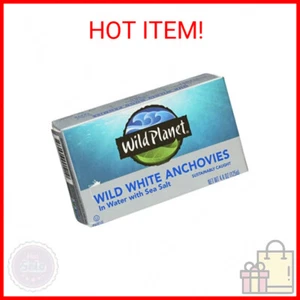 Wild Planet Wild White Anchovies in Water, 3rd Party Mercury Tested, 4.4 Ounce - Picture 1 of 2