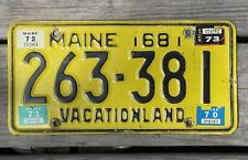 Vintage 1969 Maine License Plate vacationland