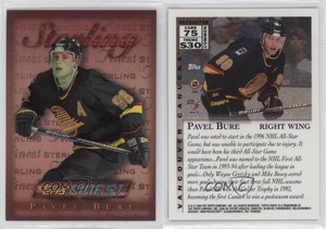 1995-96 Topps Finest Refractor Pavel Bure #75 HOF