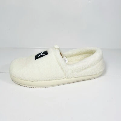 Chinelos masculinos Puma Tuff Mocc Sherpa tamanho 9 creme novo na caixa - Imagem 1 de 4