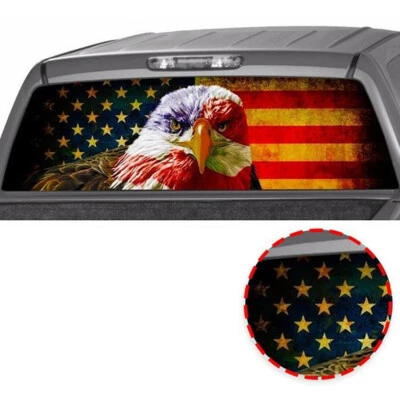 American Flag Decal Fit For Hyundai Santa Cruz Car Rear Window Graphic Sticker - Изображение 1 из 4