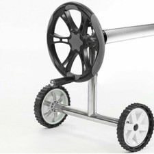 Klika Solar Swimming Pool Cover Roller with Adjustable Reel Wheels