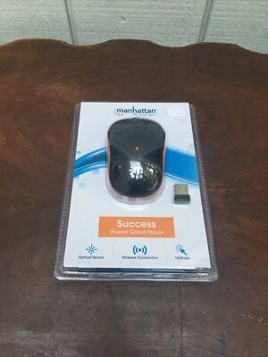 MANHATTAN(R) 179409 Manhattan(R) Success Wireless Optical Mouse (Orange/Black) - Image 1 of 4