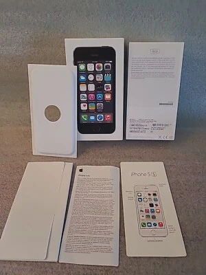 Original iPhone 5 S Gris espacial 16 GB Caja Papeleo Solo SIN teléfono Foto 1 de 4