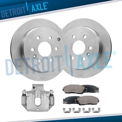 Rotores de disco trasero pinza izquierda pastillas de freno para Chevy Traverse GMC Acadia 2007-2016 Foto 1 de 4