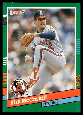 1991 Donruss #637 Kirk McCaskill - Image 1 of 2
