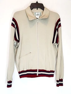 Veste de sport beige rouge bleu vintage pour hommes MOYEN - Photo 1/8