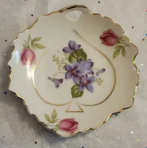 Lefton China Floral Gold Trimmed Dessert Plate - Picture 1 of 6