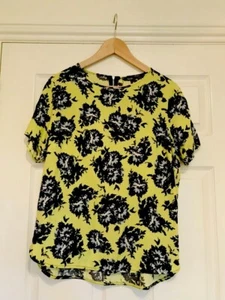 South Lime Floral Top, Size 12 - Picture 1 of 2