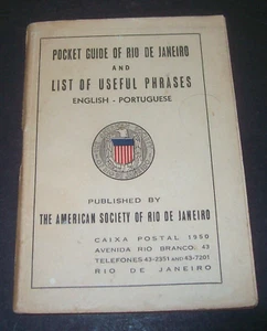 Guida tascabile vintage 1944 dei militari statunitensi di RIO DE JANEIRO con mappe - Foto 1 di 5