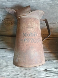 Brocca vintage MOBIL "Freezone" in metallo da 1 gallone per antigelo, anni 20-30 ca - Foto 1 di 8