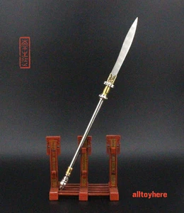 1:6 Dynasty Warriors chinese sword D3 Monk weapon Metal spear 25CM 僧兵薙刀 SHOGUN 2 - Picture 1 of 6