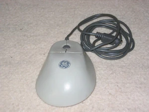 RARE GE Model A3C800A PS/2 Wheel Mouse Three Button Scroll Ball Mouse - Picture 1 of 2