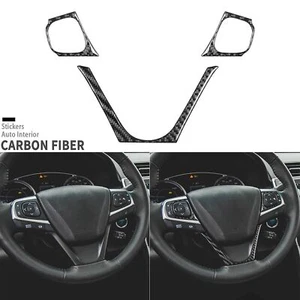 Real Carbon Fiber Interior Steering Wheel Panel Cover For Toyota Camry 2015-2017 - Picture 1 of 20