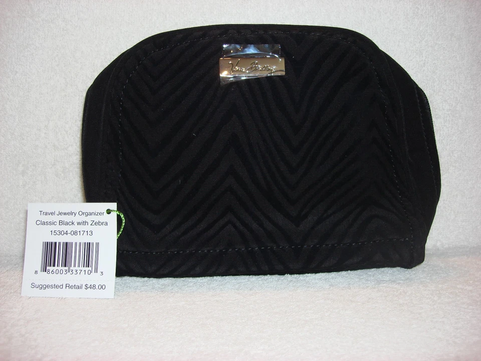 Vera Bradley Jewelry Travel Organizer Zebra Design