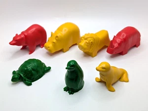7 Vintage Discovery Toys 1988 Tub of Critters Animal Bath Toys West Germany - Picture 1 of 10