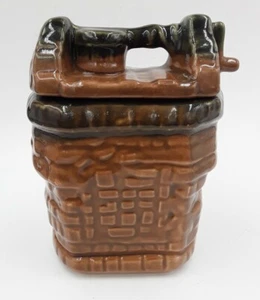 Barattolo biscotti vintage ceramica Wishing Well House of Webster Texas - Foto 1 di 12
