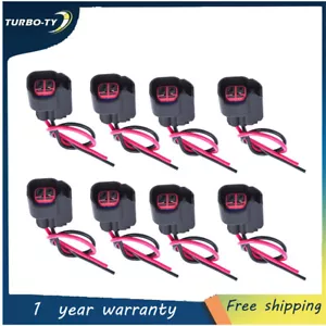 Injector Connector EV6 EV14 USCAR Pigtail Harness Socket Plug LS2 LS3 LS7 8PCS - Foto 1 di 9